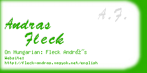 andras fleck business card